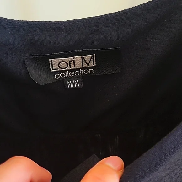 Black linen blend dress - Picture 4 of 6